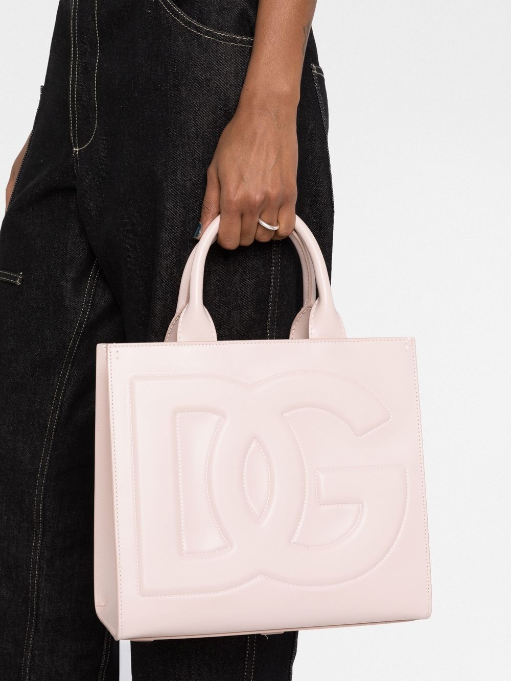 debossed-logo tote bag - 3