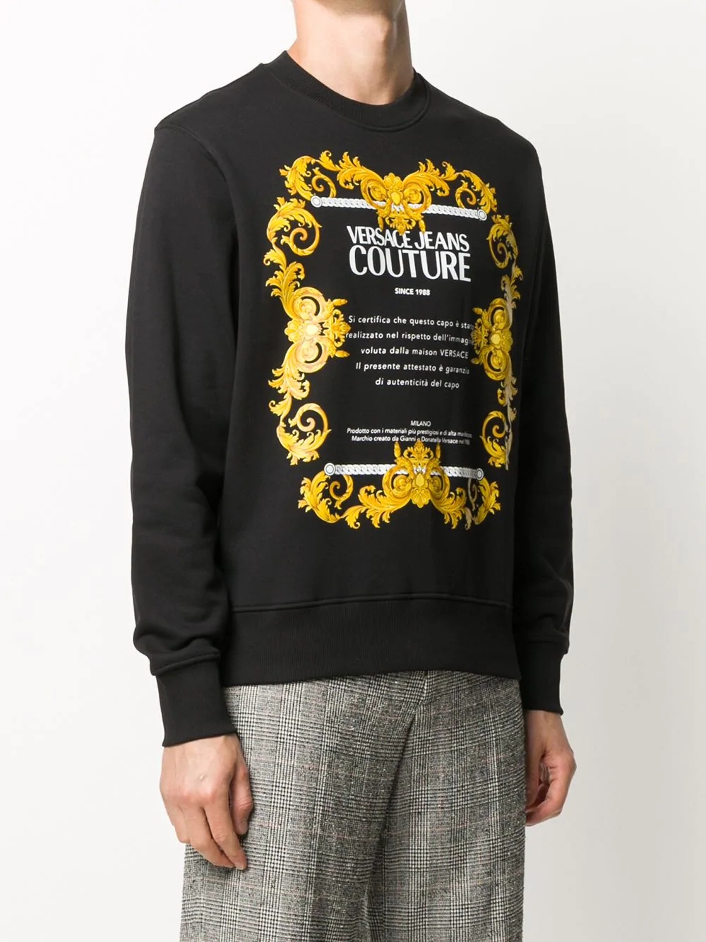 logo print sweatshirt - 3