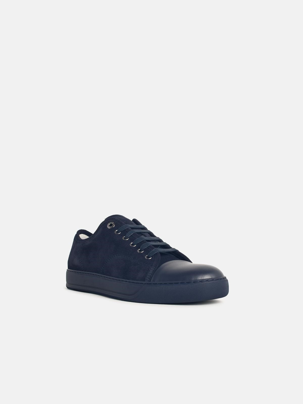 'DDB1' NAVY BLACK LEATHER SNEAKERS - 2