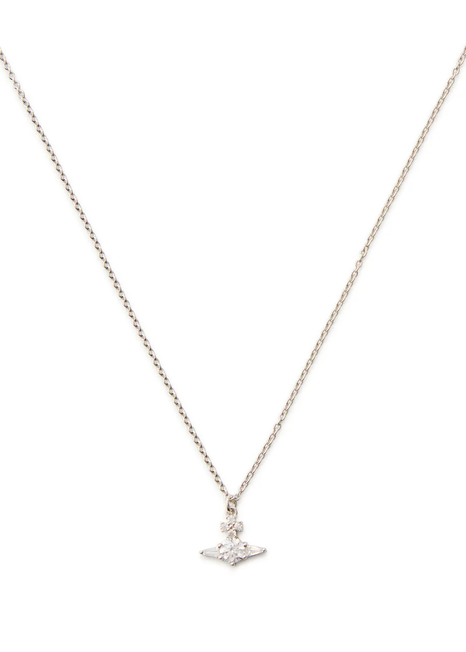 Vivienne Westwood The Ofelia Crystal-embellished Silver Necklace - 1