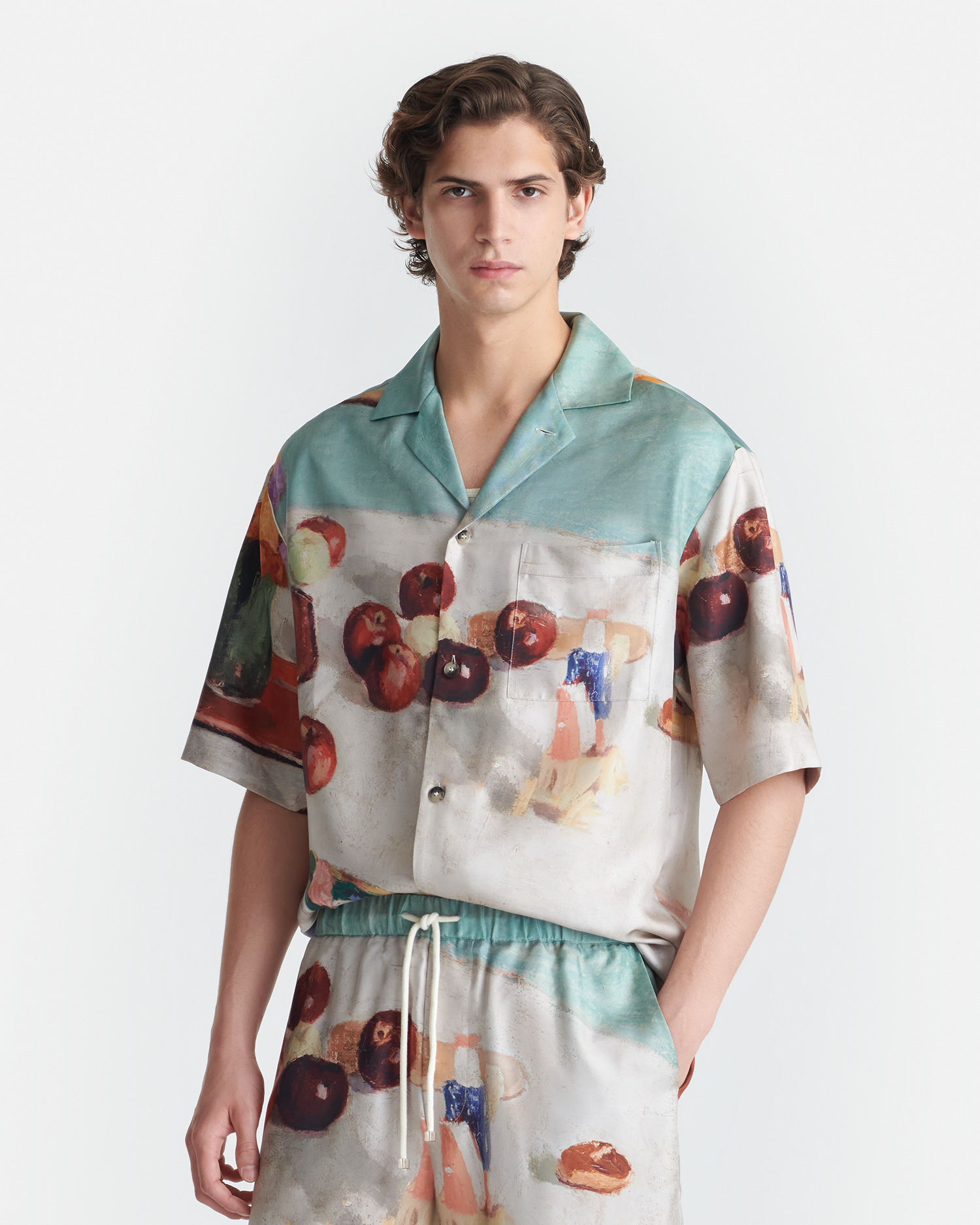 Printed Silk Twill Shirt - 5