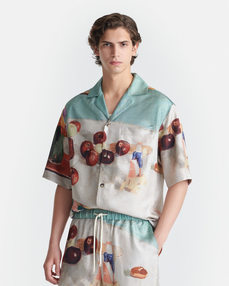 Printed Silk Twill Shirt 5