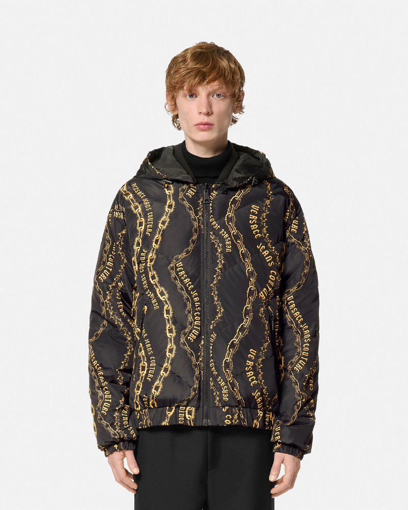 Chain Couture Reversible Puffer Jacket 4