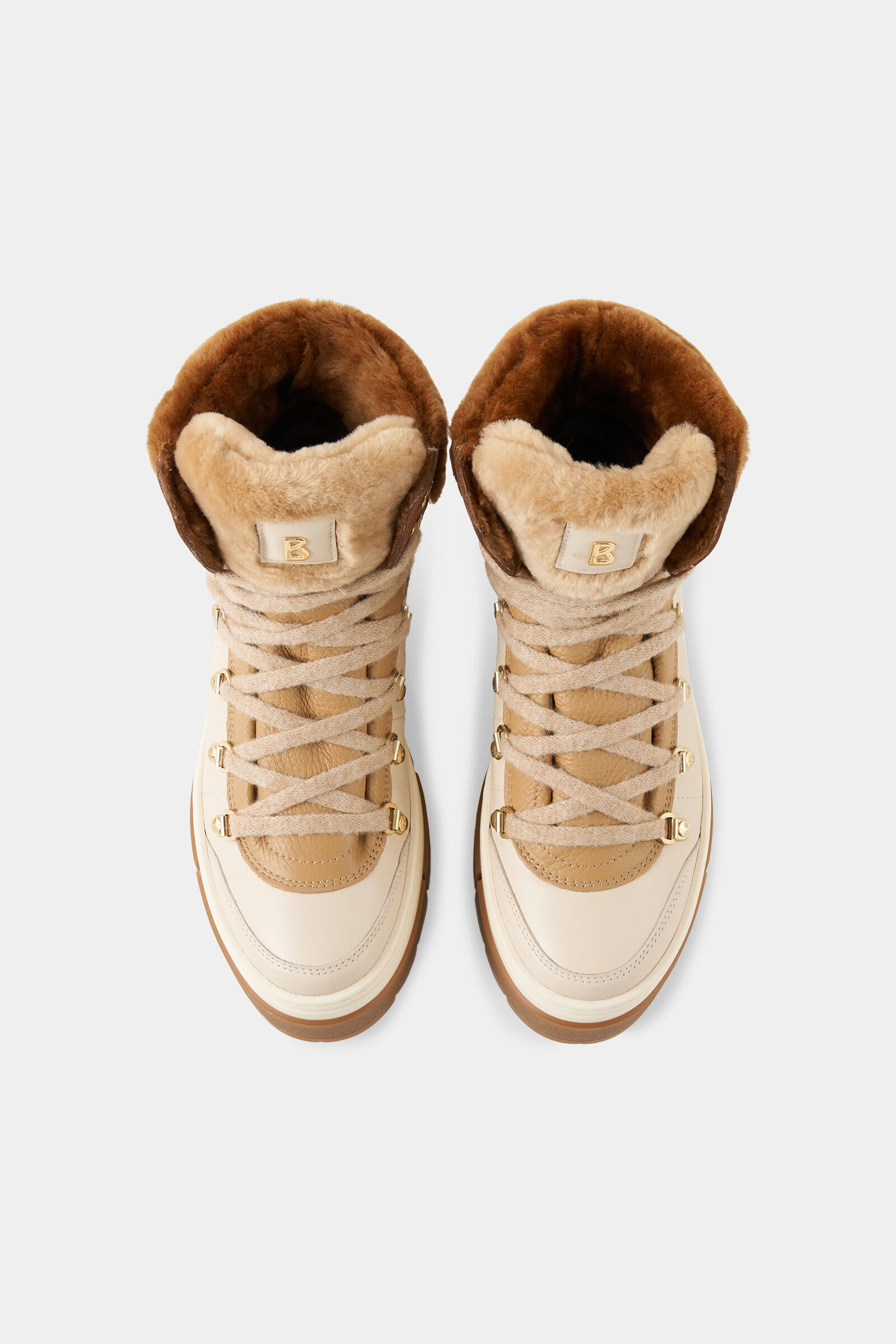 Mid boots Vaduz with spikes in Beige/Cognac - 6