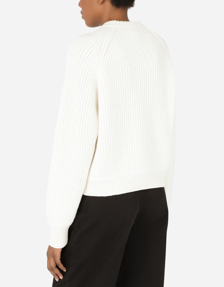 Cashmere sweater with D&G embroidery - 5