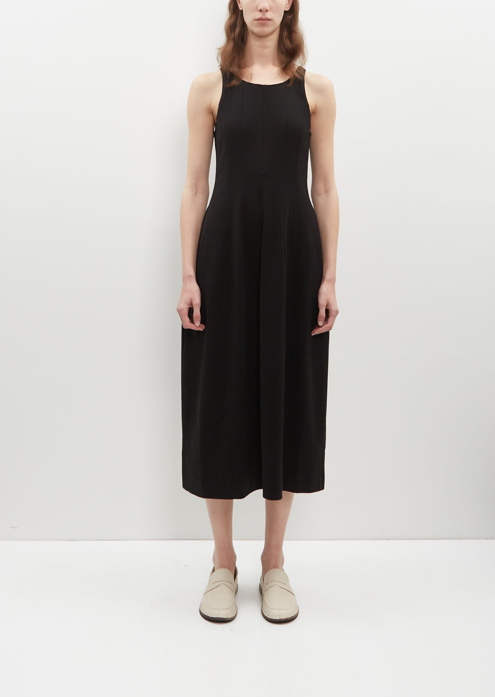 AURALEE Hard Twist seam-deatil dress | REVERSIBLE