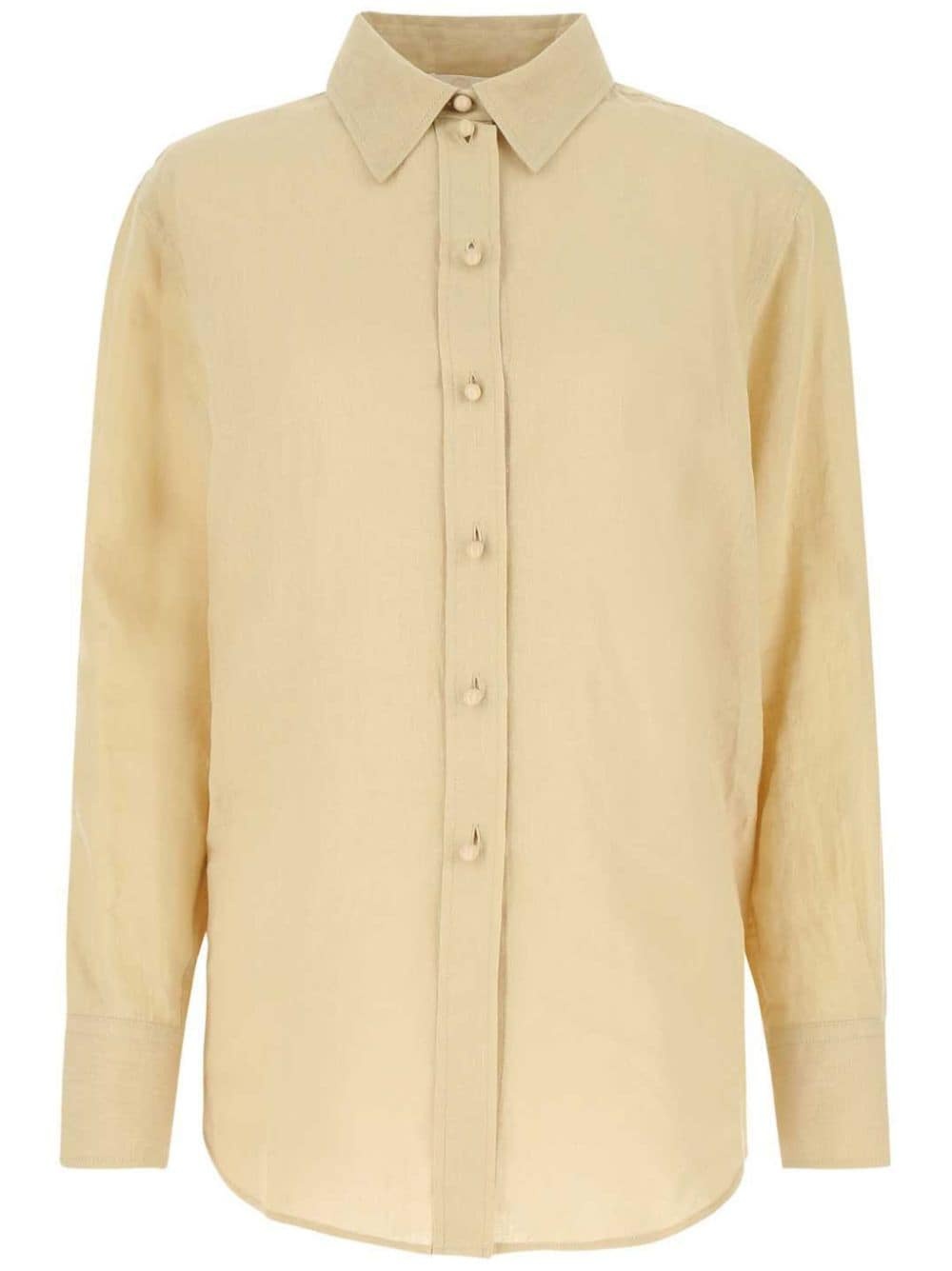 linen oversize shirt - 1