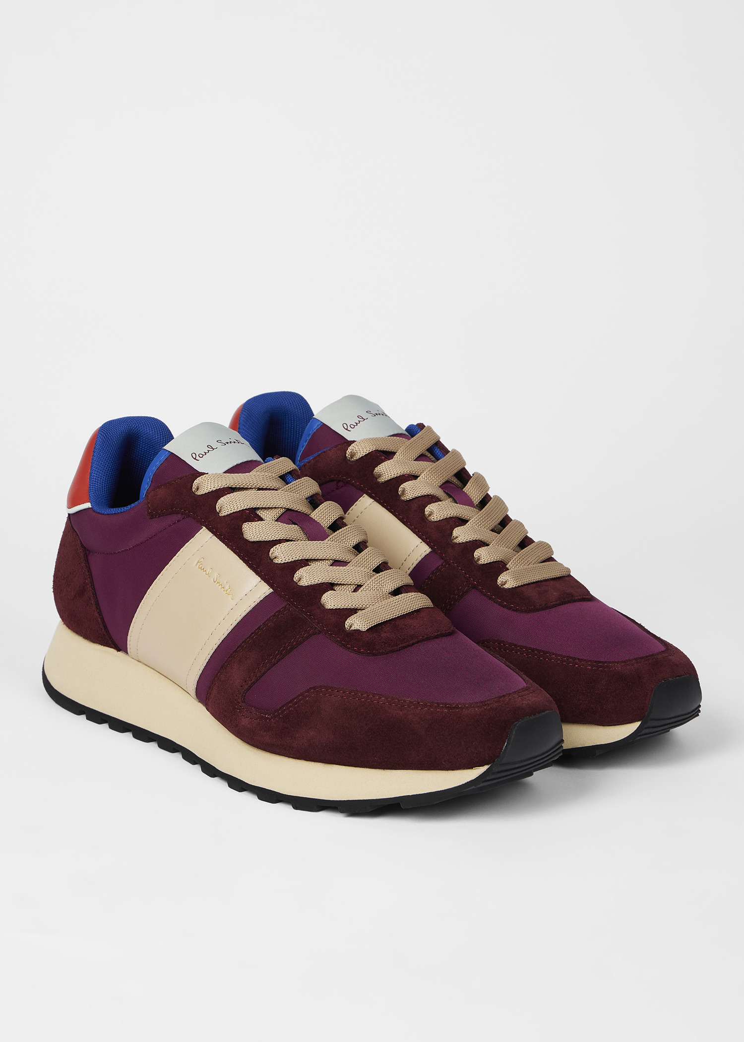 Burgundy 'Eighties' Trainers - 3