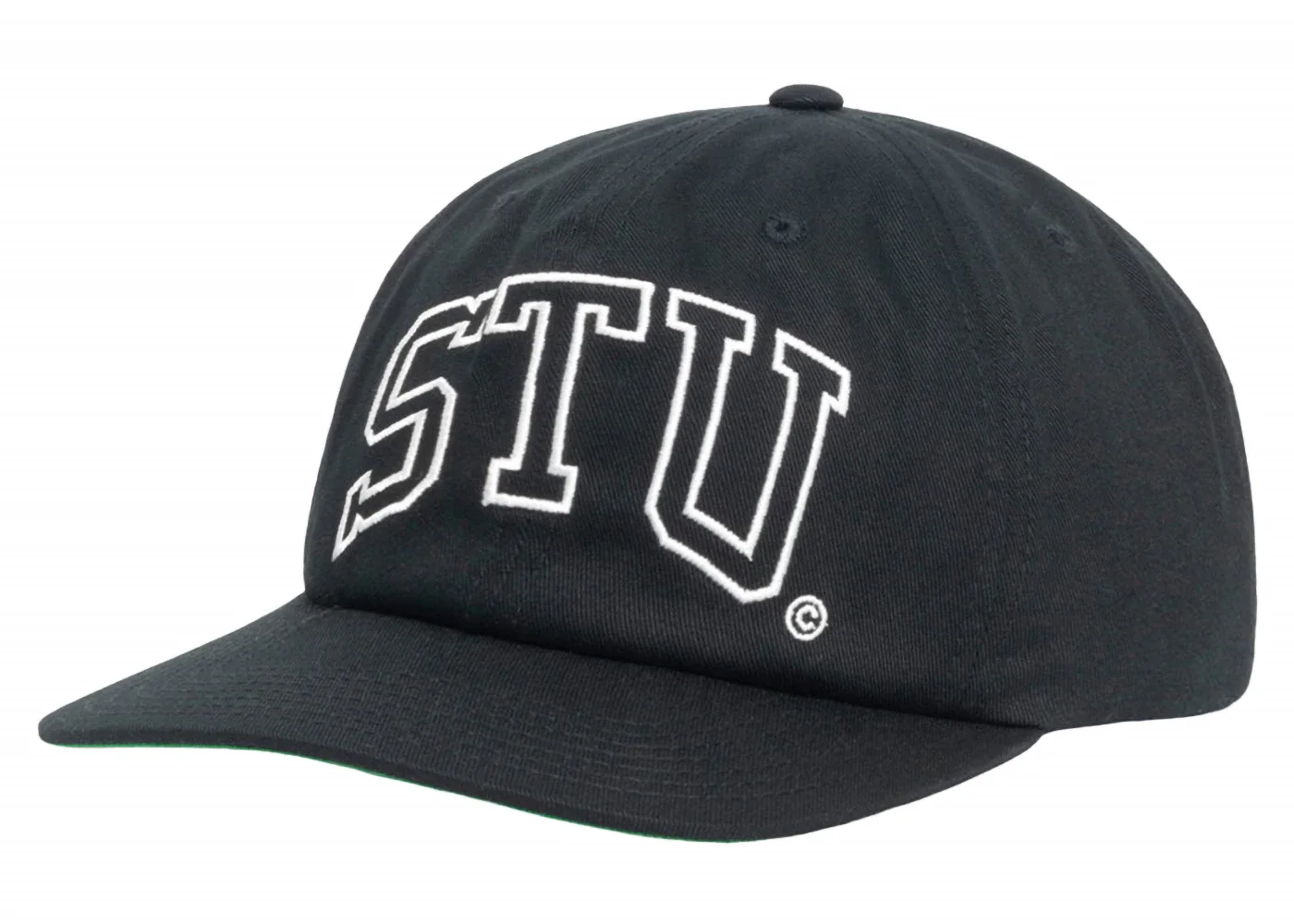 Stussy Mid-Depth Stu Arch Strapback Shadow Black - 1
