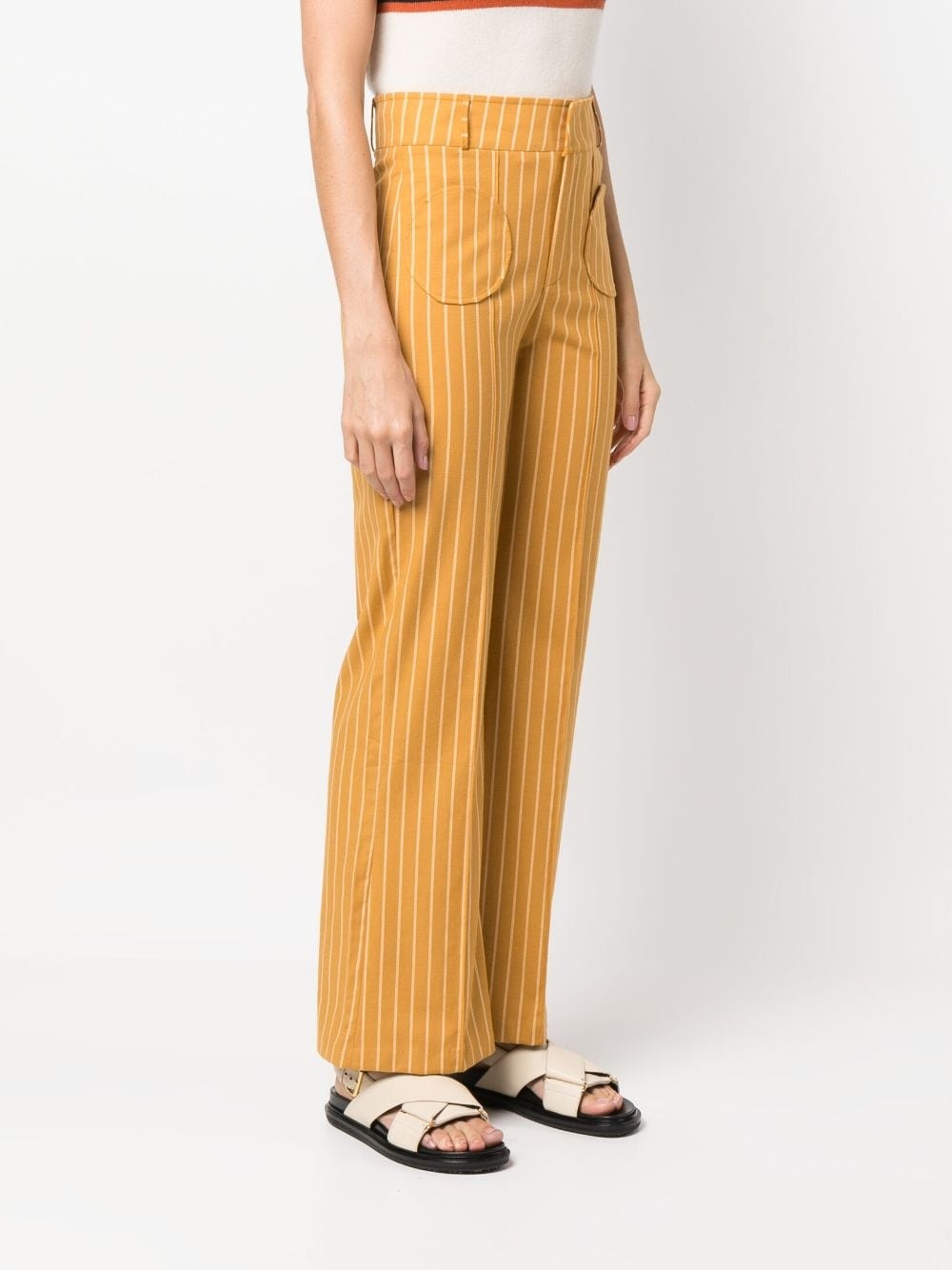 Yoshitomo stripe-print trousers - 3