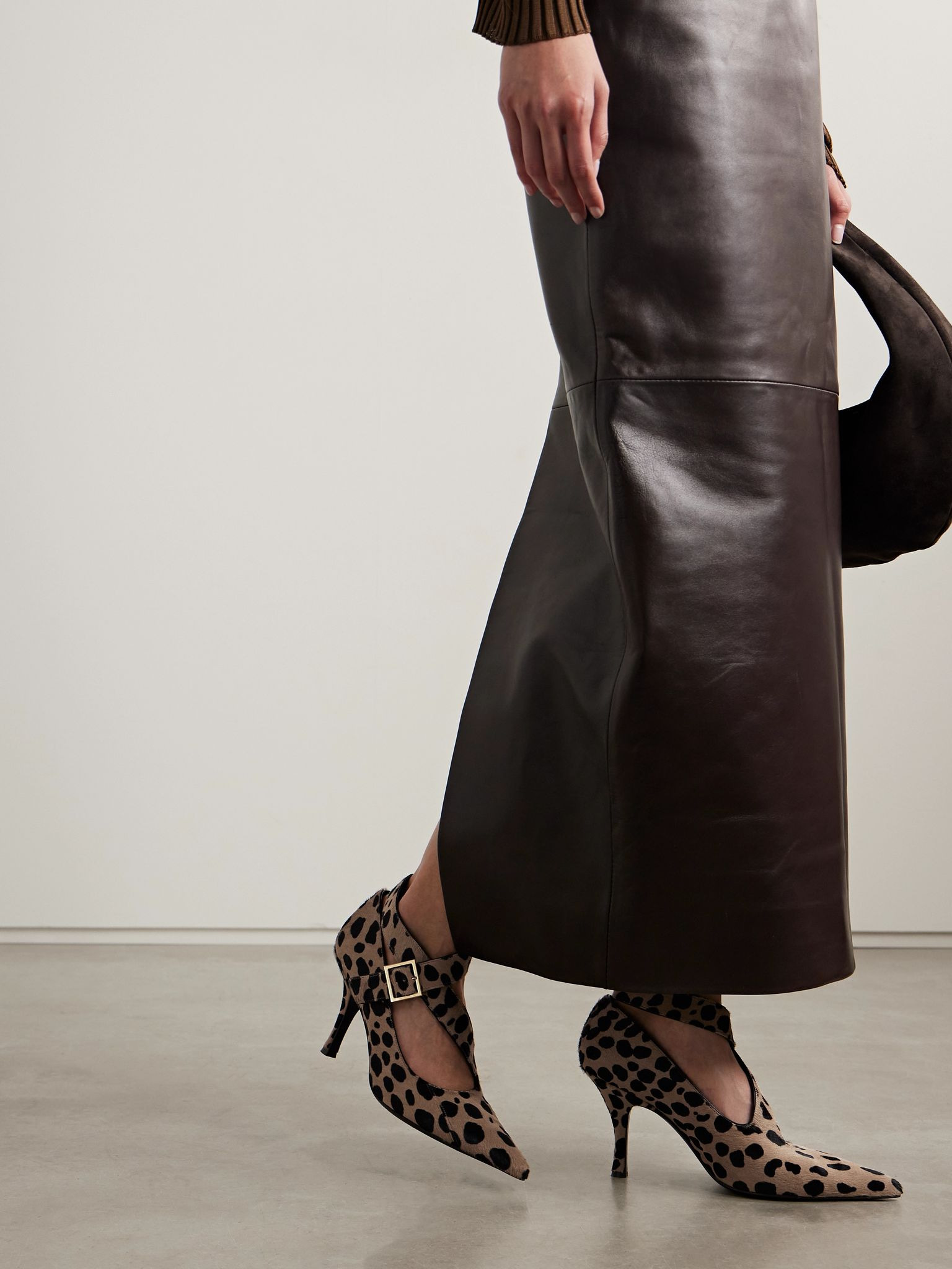 Sloan leopard-print calf hair pumps Leopard print - 2