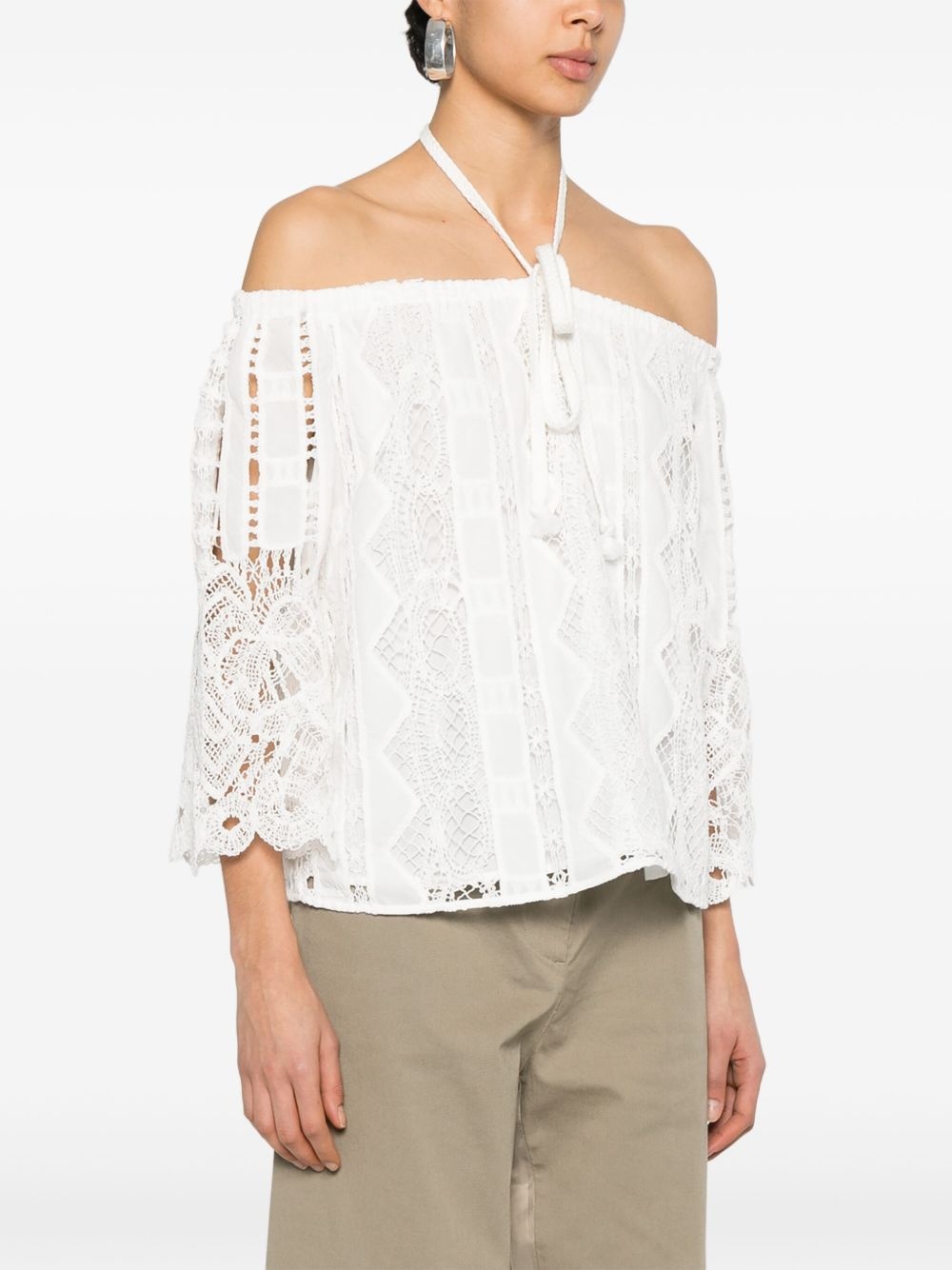 off-shoulder blouse - 3