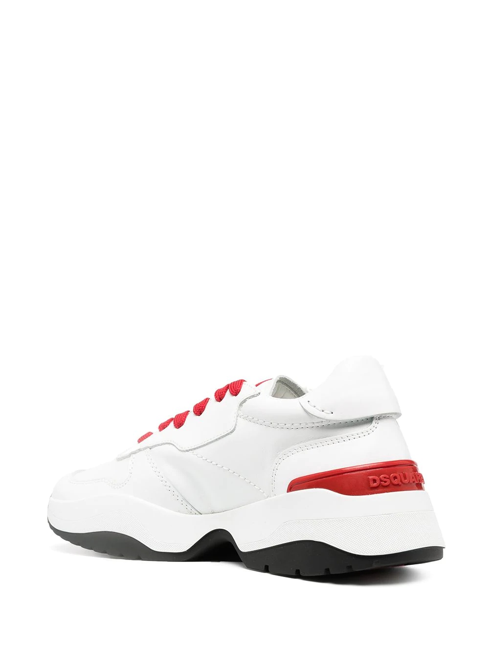 logo-tape chunky sneakers - 3