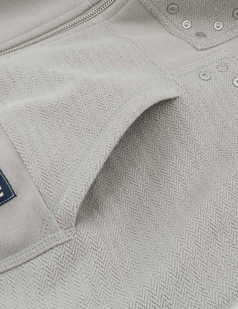 Seagull Embroidery and Fabric Blocking Relax Fit Hoodie 10