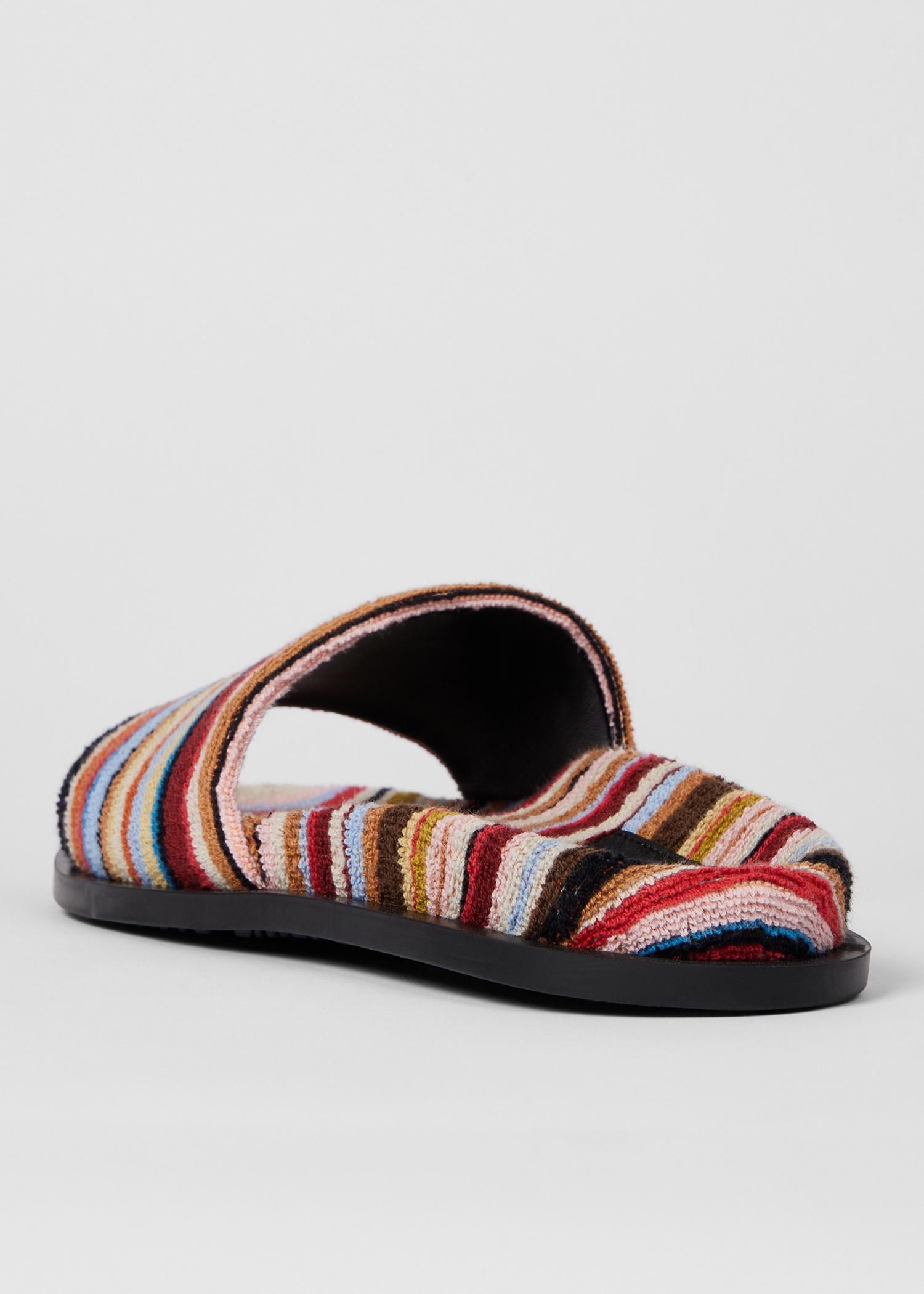 'Signature Stripe' Towelling 'Dru' Slides - 4