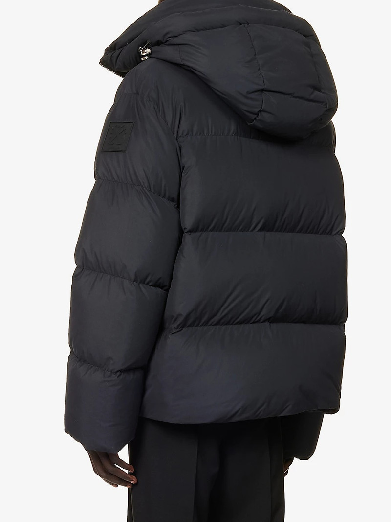 Arrow-patch padded regular-fit shell-down jacket 4