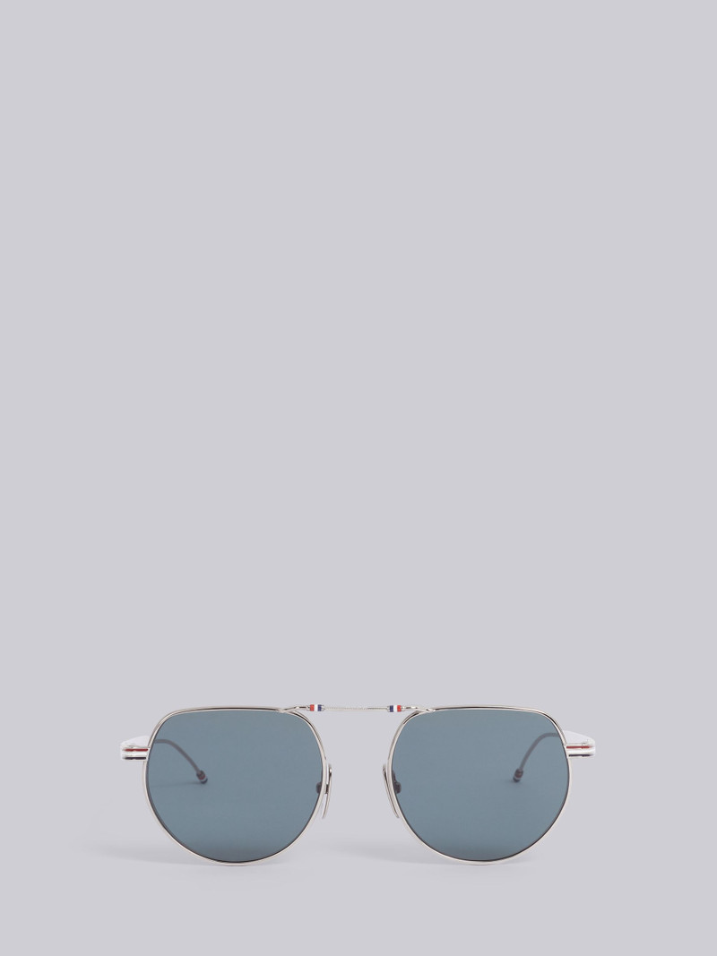 hingeless pilot-frame sunglasses 1