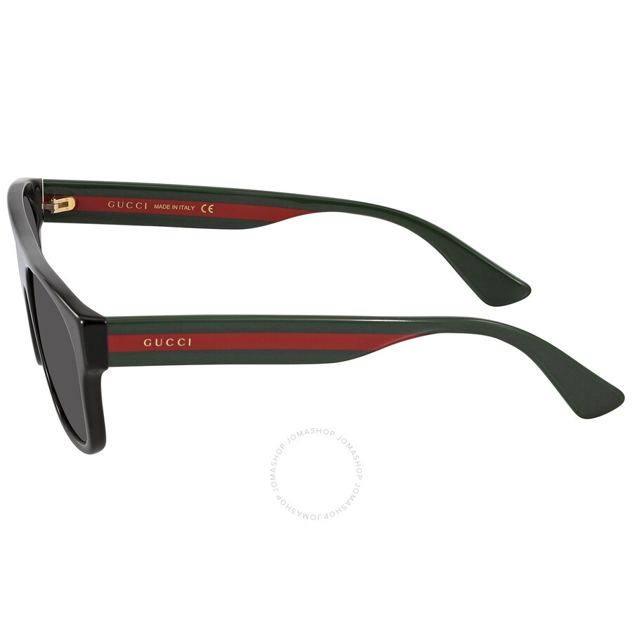 Open Box - Gucci Grey Square Men's Sunglasses GG0341S 001 56 - 4