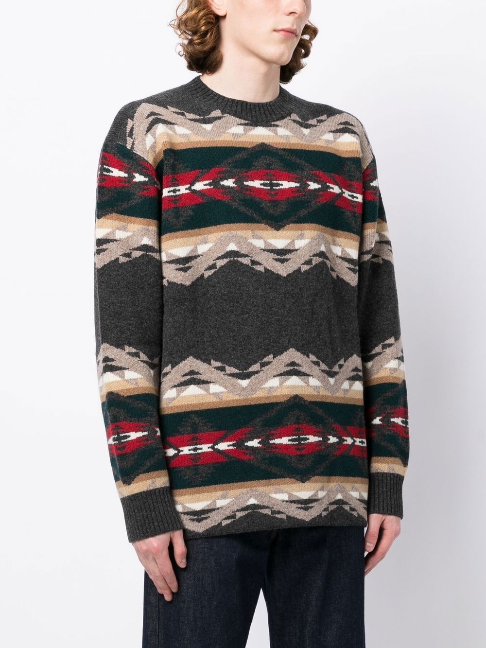 intarsia-knit jumper - 3