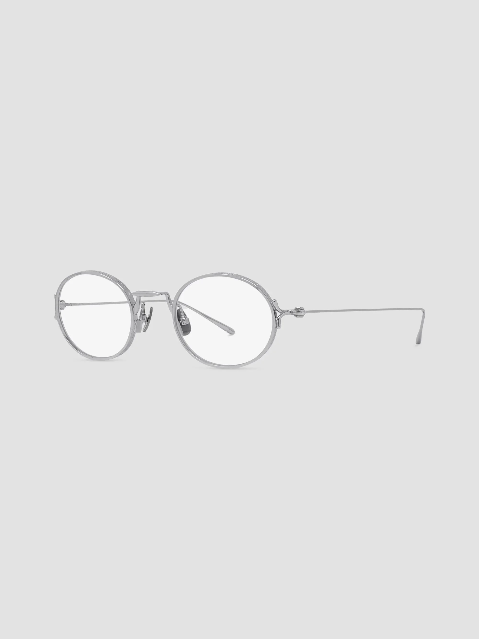 Men's x Matsuda 46MM Round Optical Eyeglasses - Silver - 1