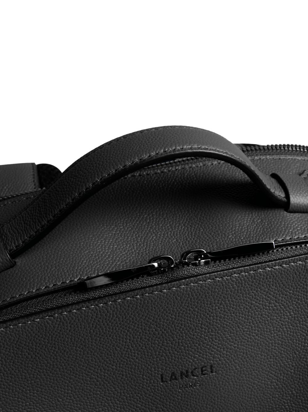 leather top-handle backpack - 4