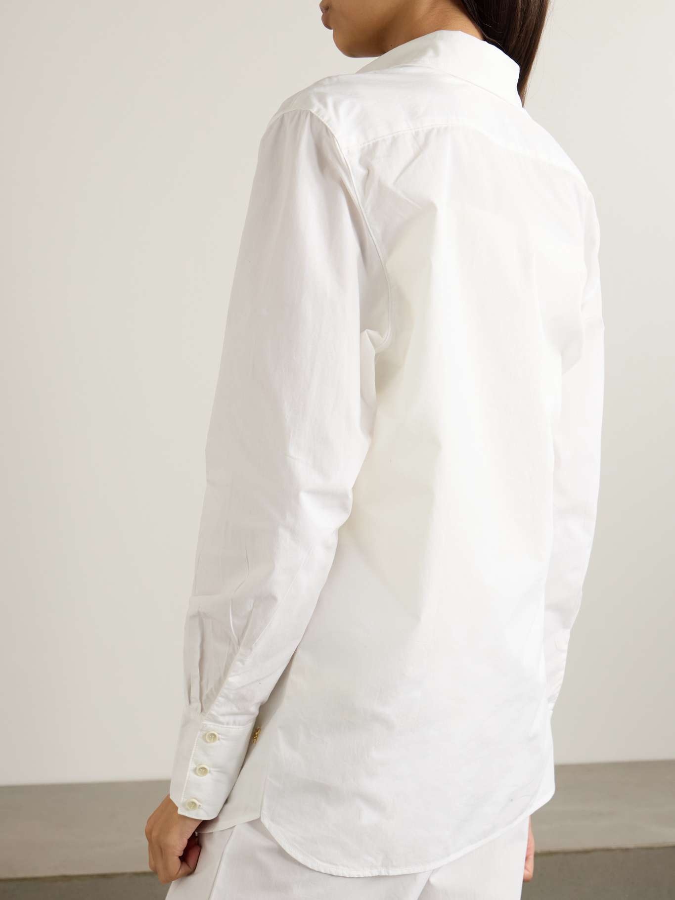 Cotton-poplin shirt White - 4