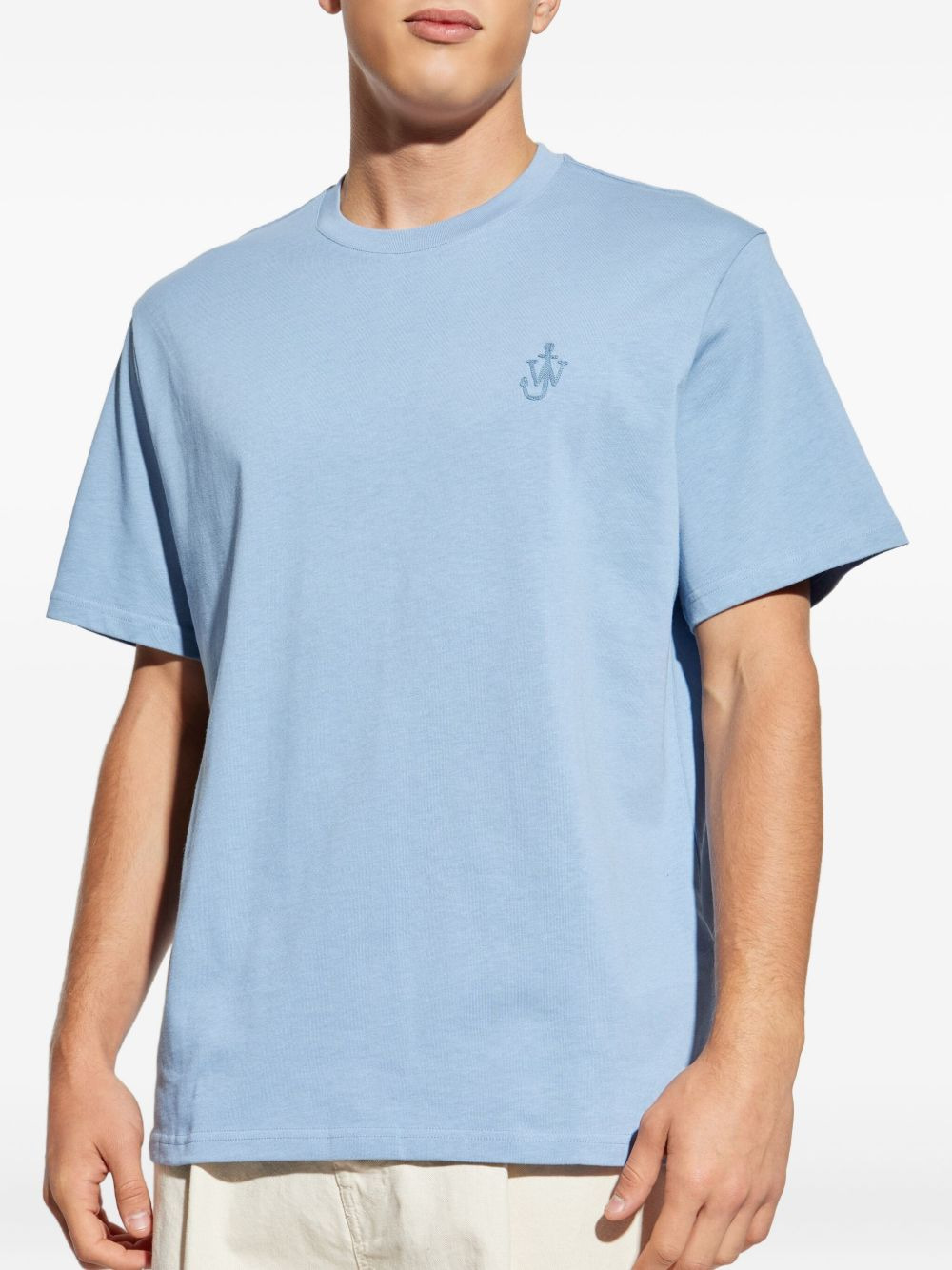 logo-embroidered T-shirt - 3