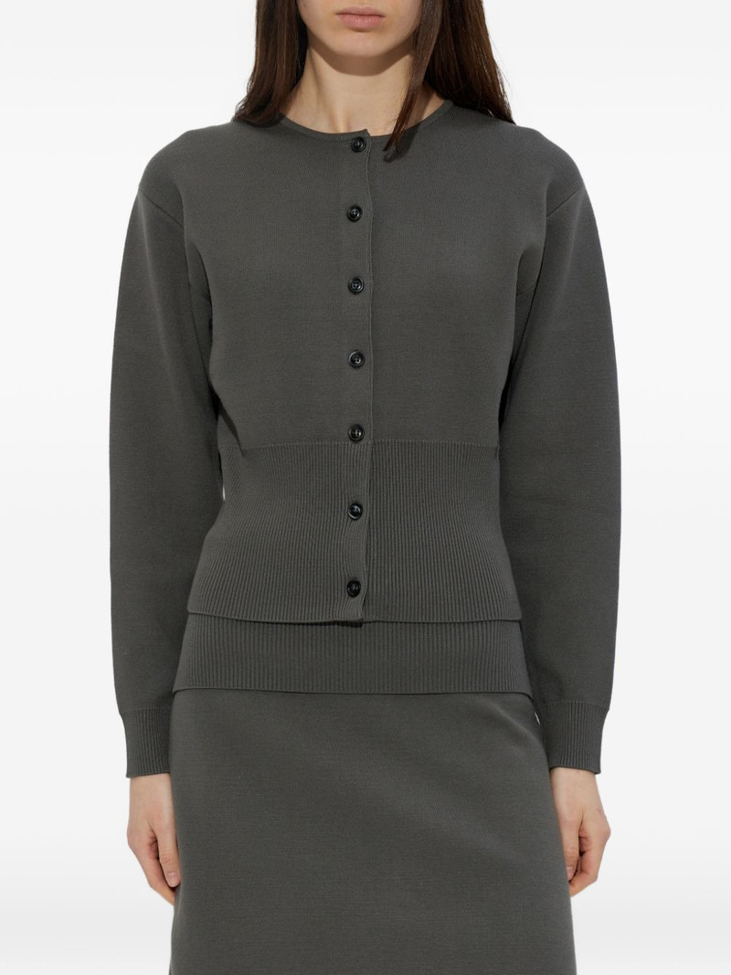 ribbed buttoned cardigan 3