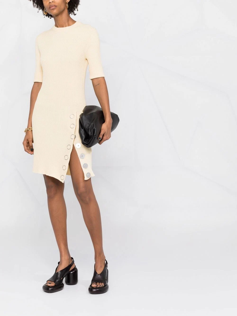 ribbed-knit short tunic dress - 2