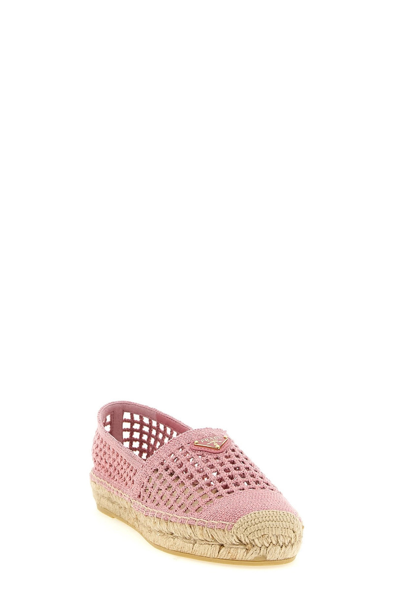 Prada Crochet knitted espadrilles outlook