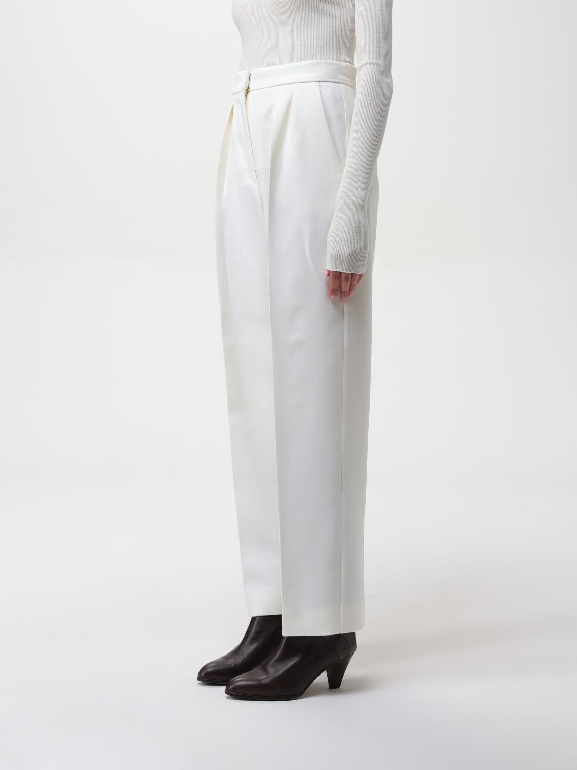 Max Mara Pants Woman Cream - 3