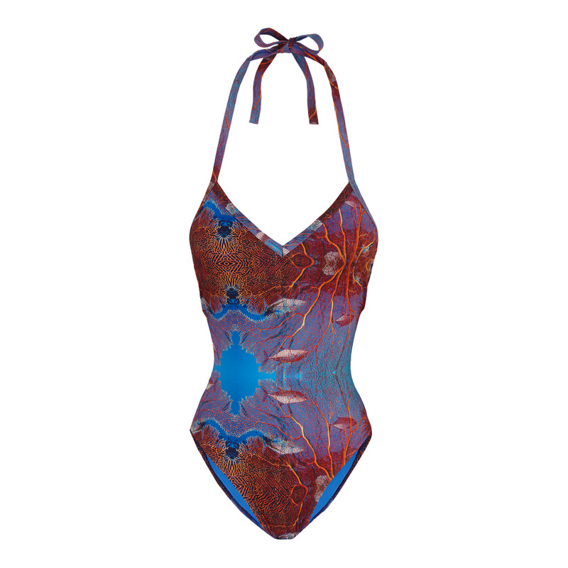Women One-Piece Swimsuit Red Gorgonians - Vilebrequin x 1Ocean 1