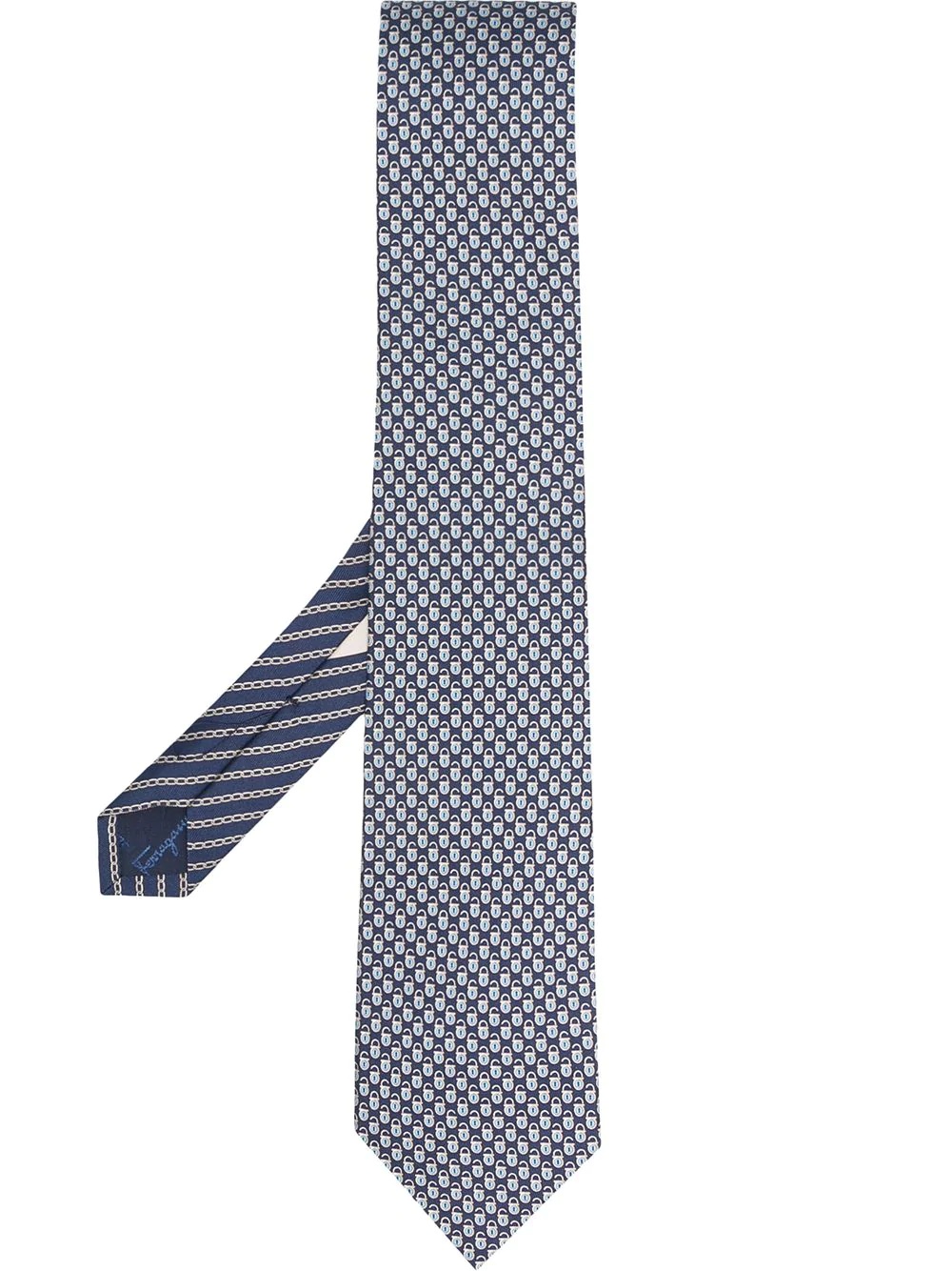 patterned pointed-tip tie - 1