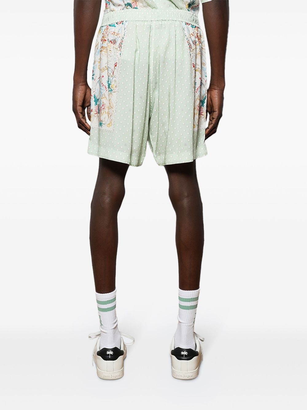 Hawaiian polka-dot track shorts - 5