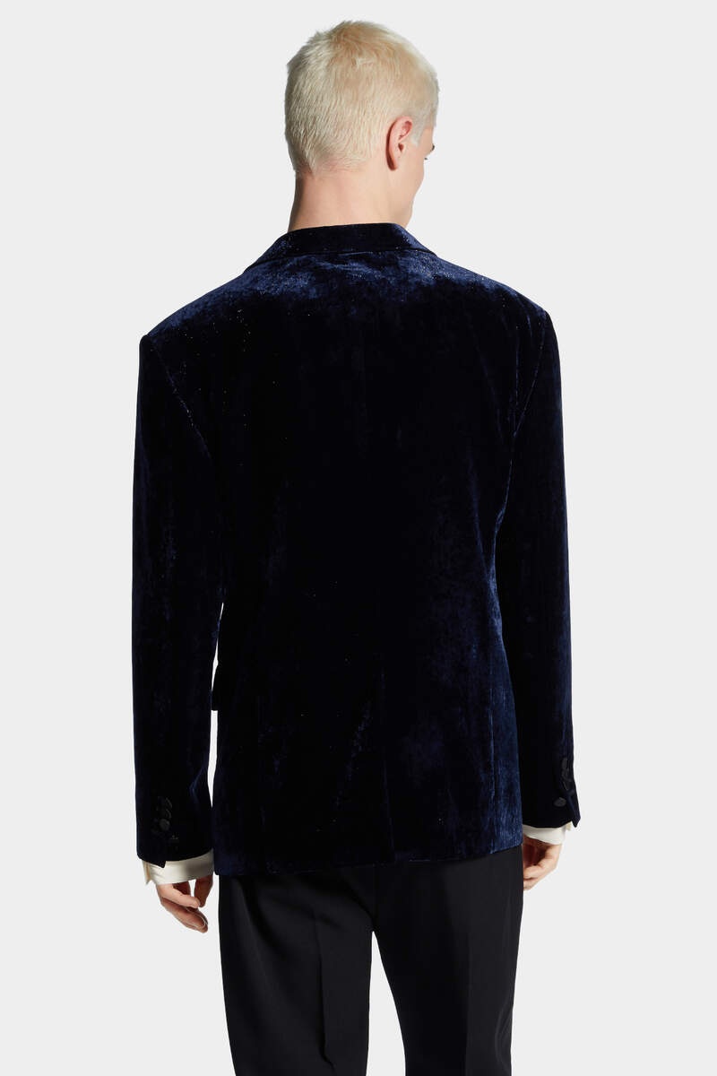 SPARKLING VELVET TUXEDO BLAZER - 4