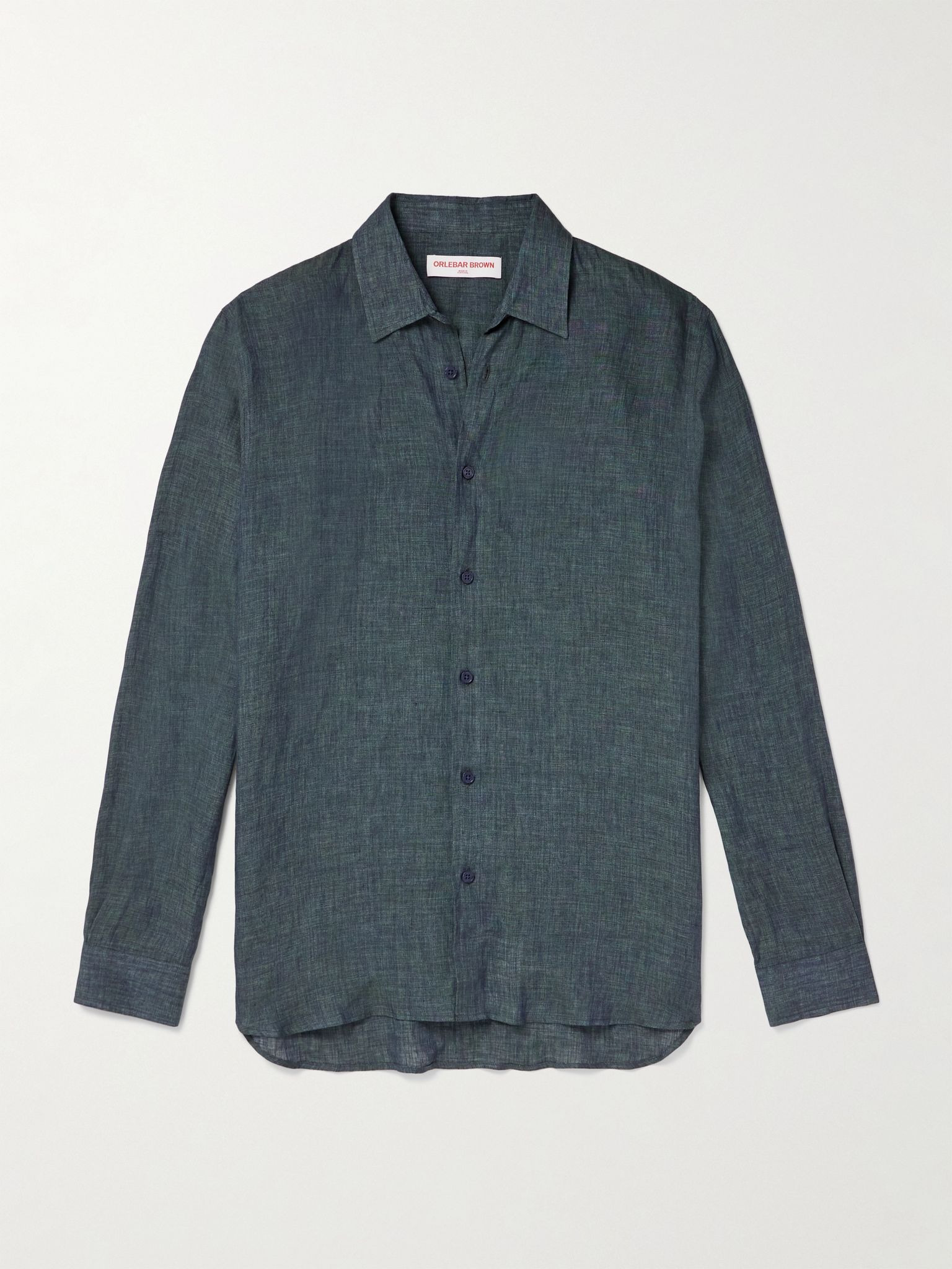 Justin Linen Shirt Blue - 1
