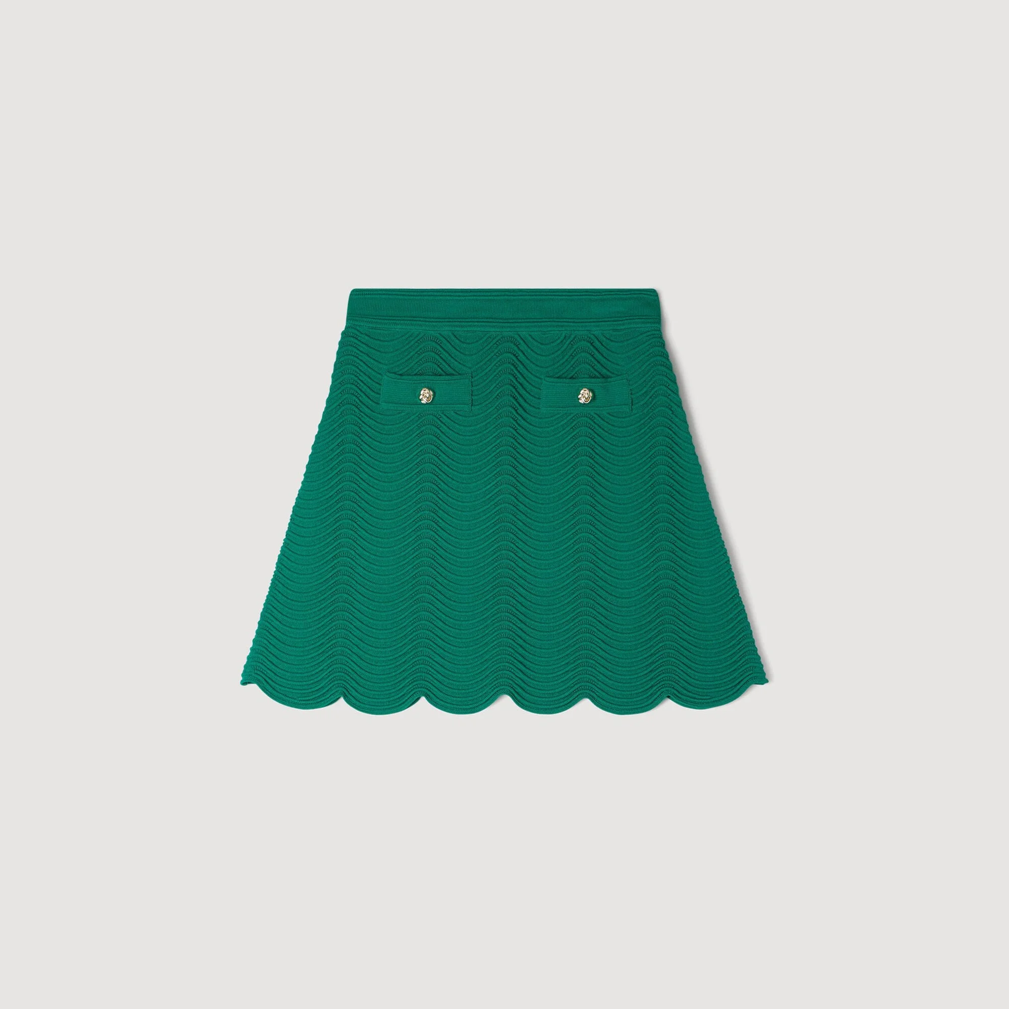 MINI DECORATIVE KNIT SKIRT - 1