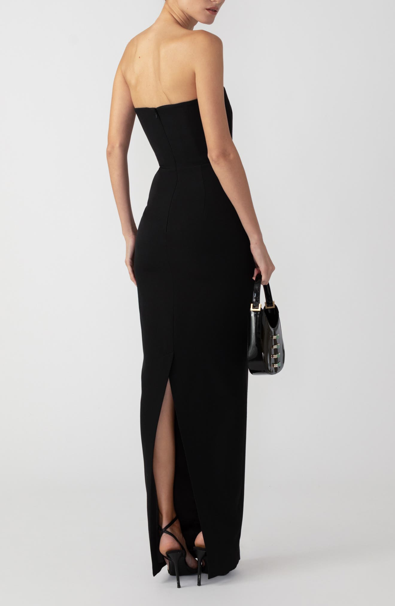 SAU LEE Imani Strapless Gown in Black at Nordstrom - 2