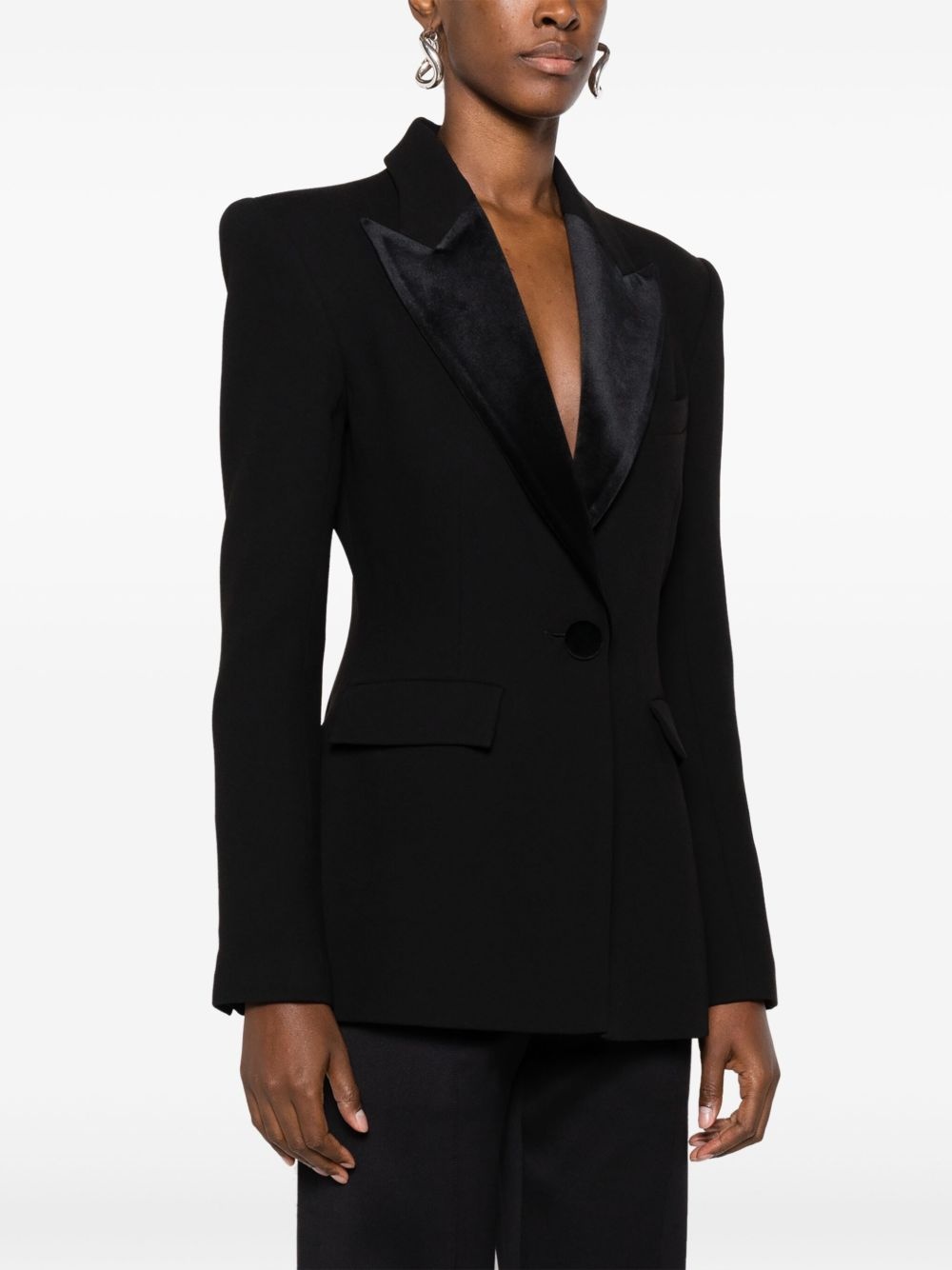 Aro stretch-crepe blazer - 3