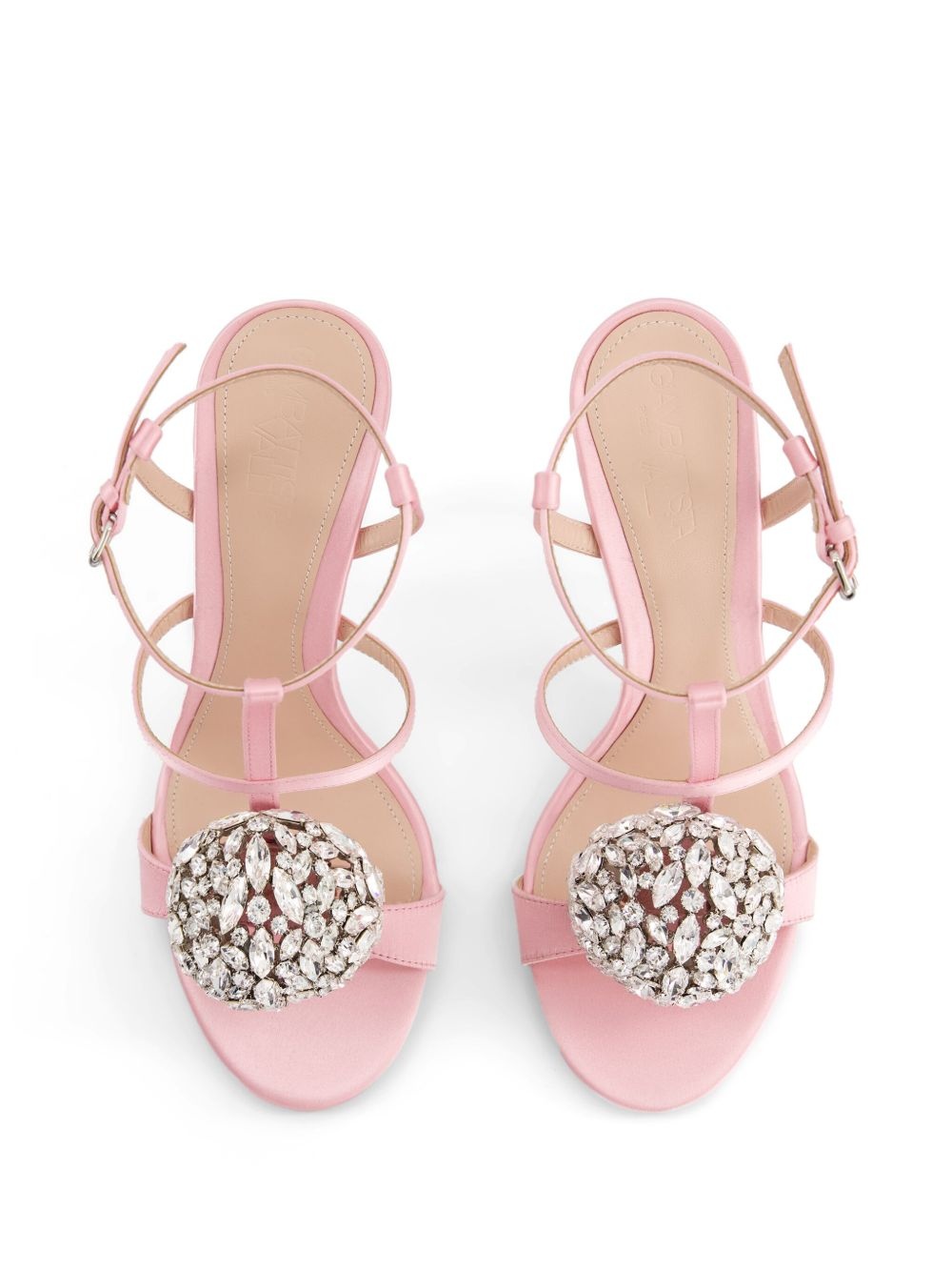 110mm crystal-embellished slingback sandals - 4