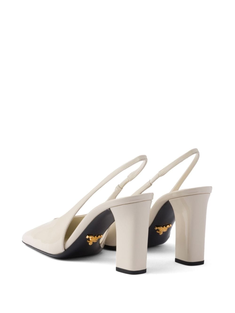 85mm leather slingback pumps - 3