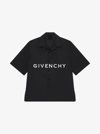 Givenchy GIVENCHY BOXY FIT HAWAIIAN SHIRT IN POPLIN | REVERSIBLE