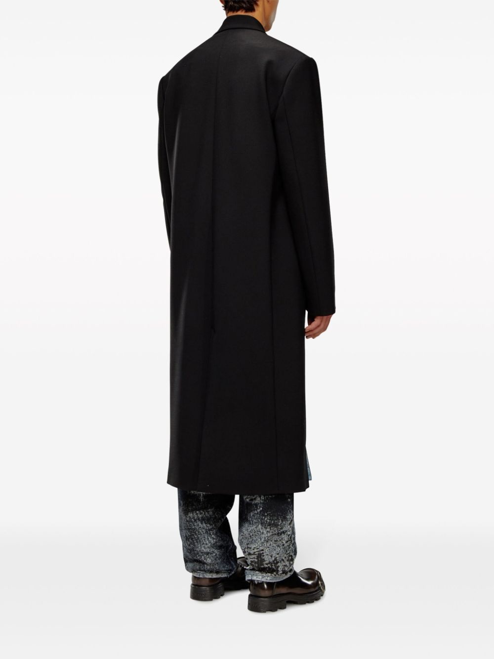 double-breasted tailored coat - 4