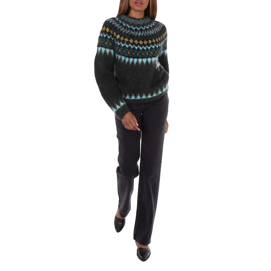 Loewe Lemur Patch Round Neck Sweater - 5