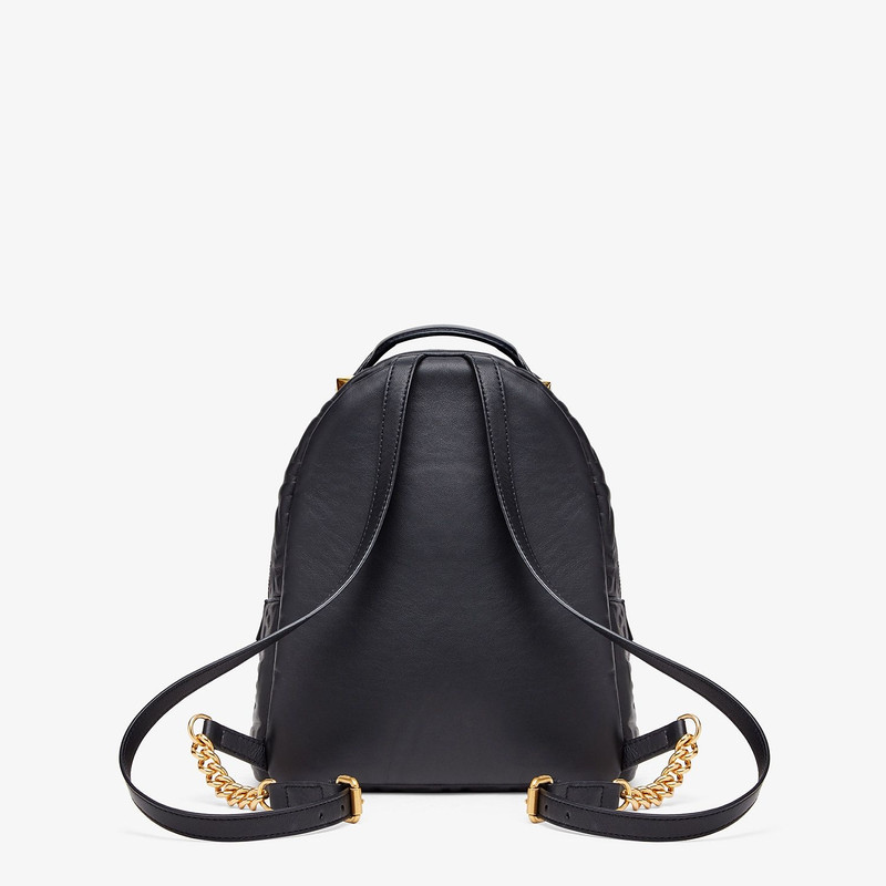 Black leather FF backpack 4