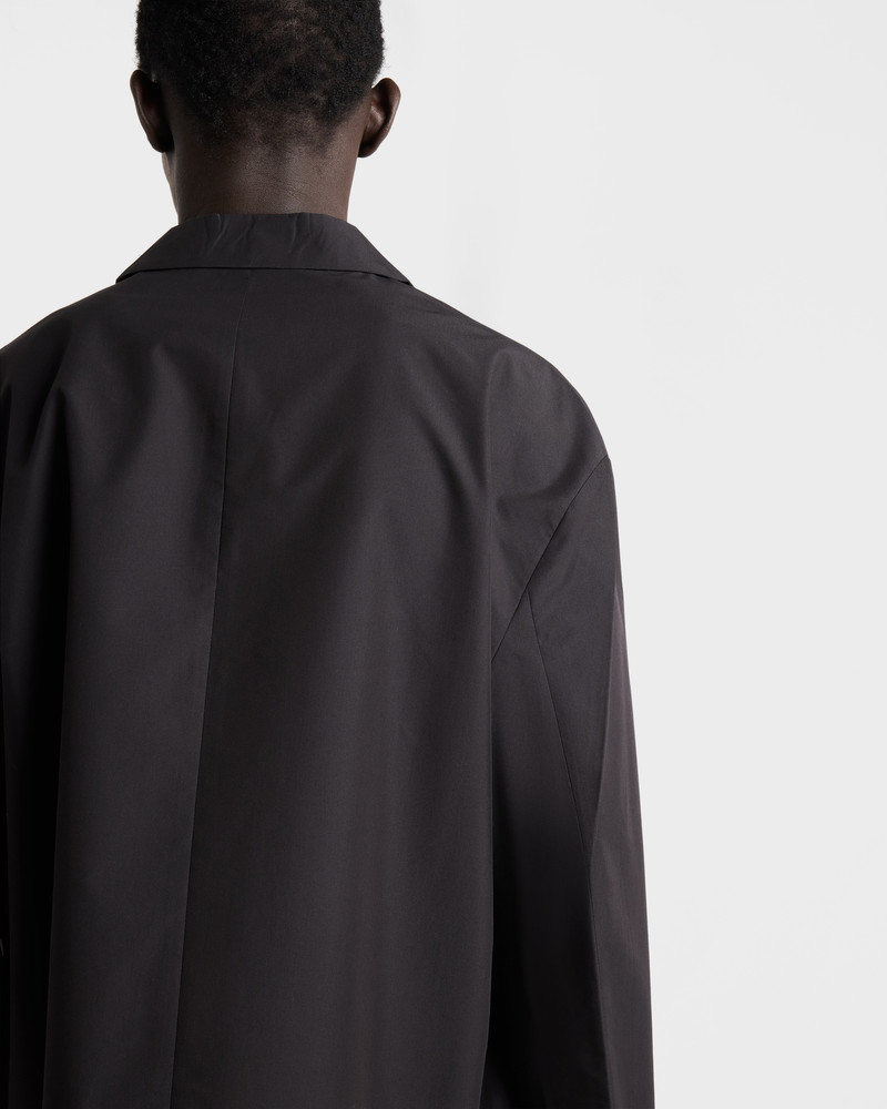 Single-breasted technical cotton jacket 6
