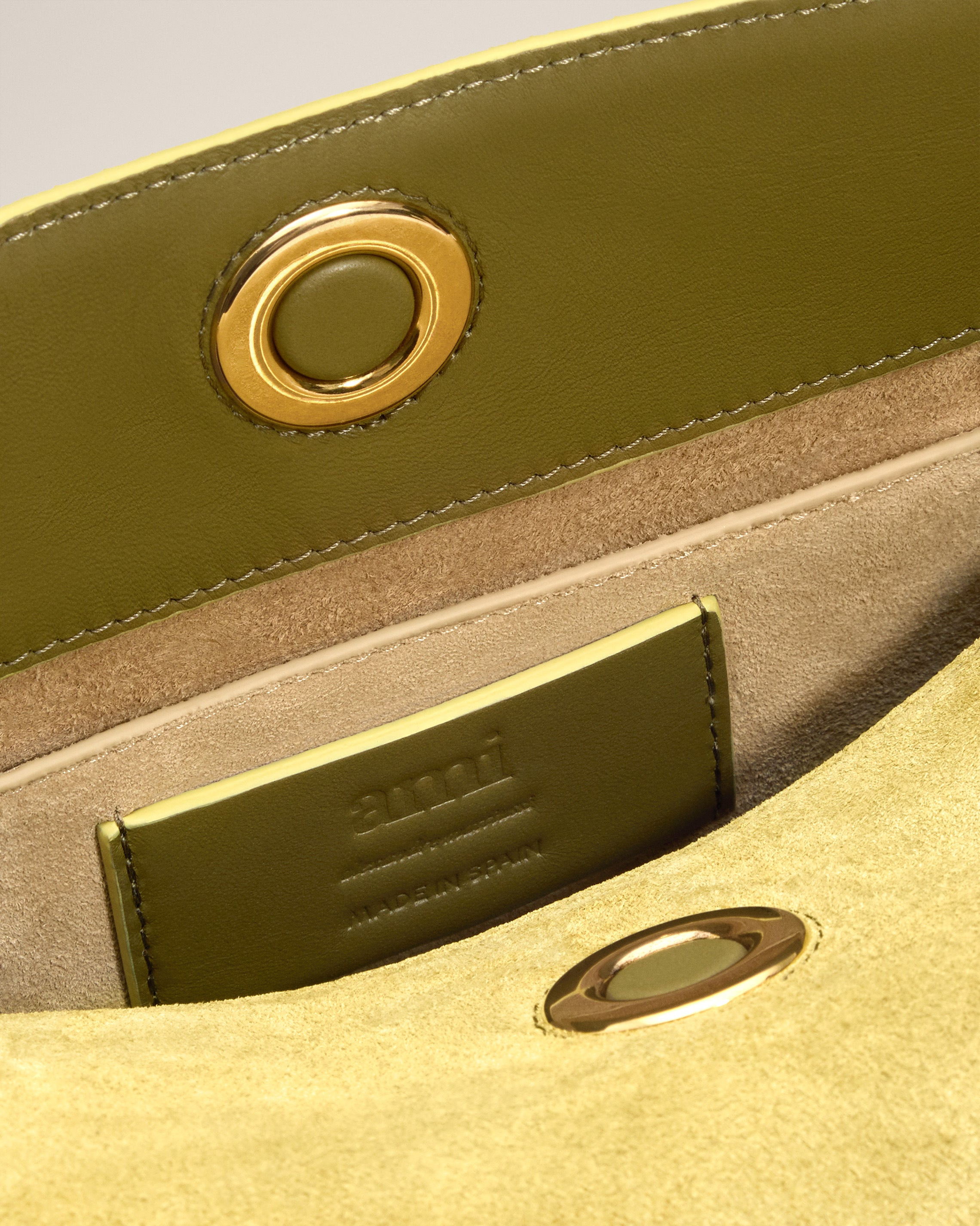 GREEN SUEDE LEATHER CARROUSEL BAG - 6