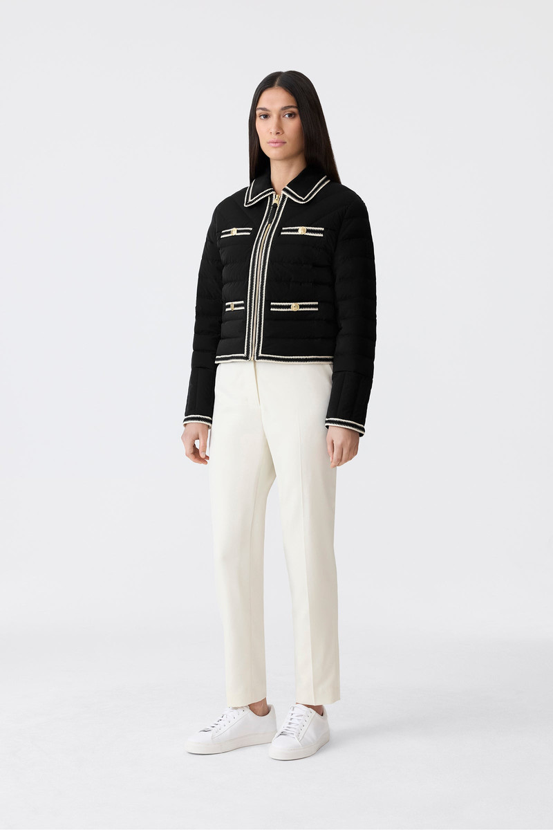 MACKAGE PETUNIA Crocheted Trim Down Jacket outlook