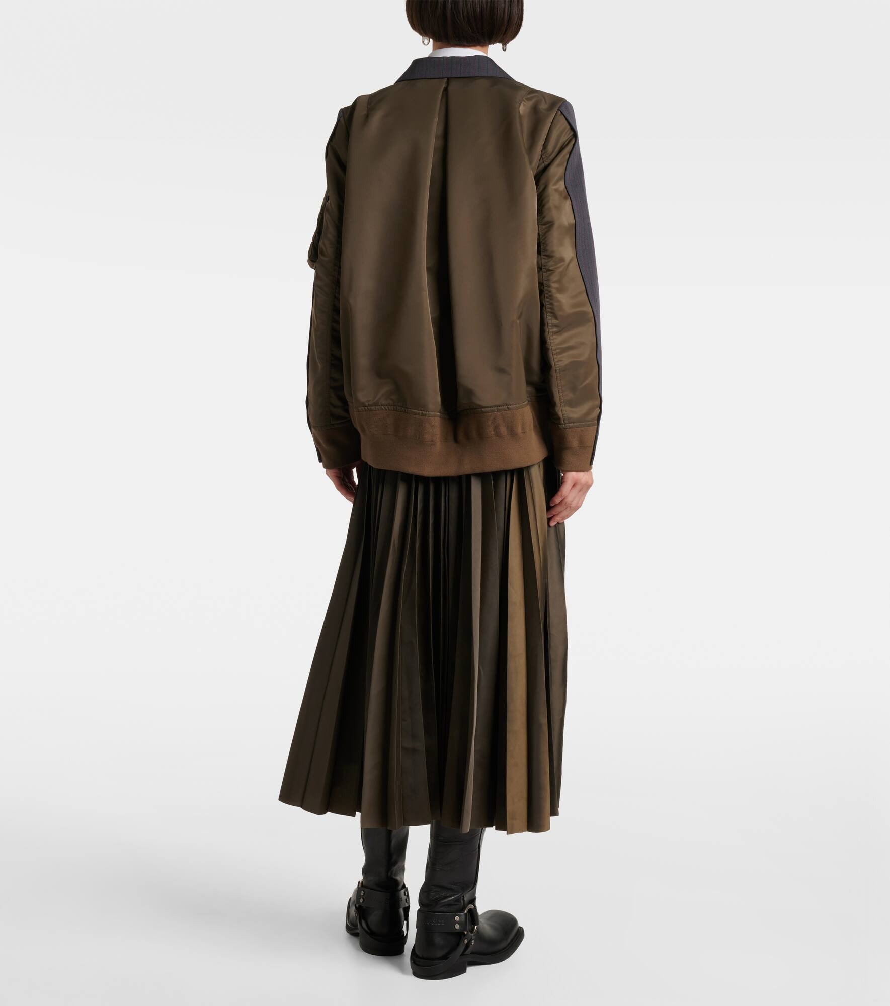 Paneled double-breasted jacket - 3