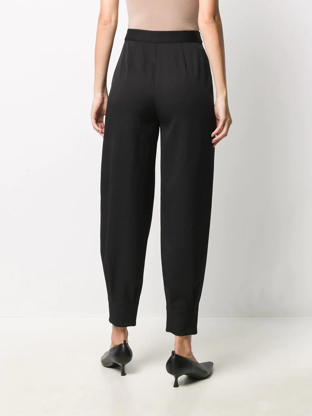 high-waisted tapered trousers - 4